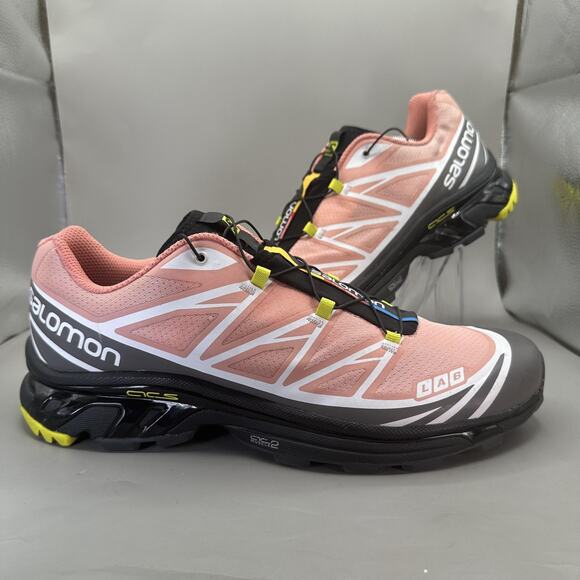Salomon XT-6 Mens Size 13 Blooming Dahlia Pink Soft Ground Trail Running Shoes - Picture 1 of 10